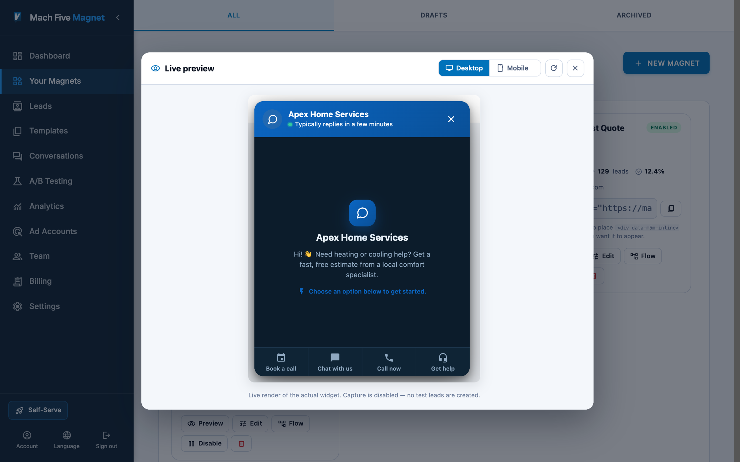 The welcome hub
